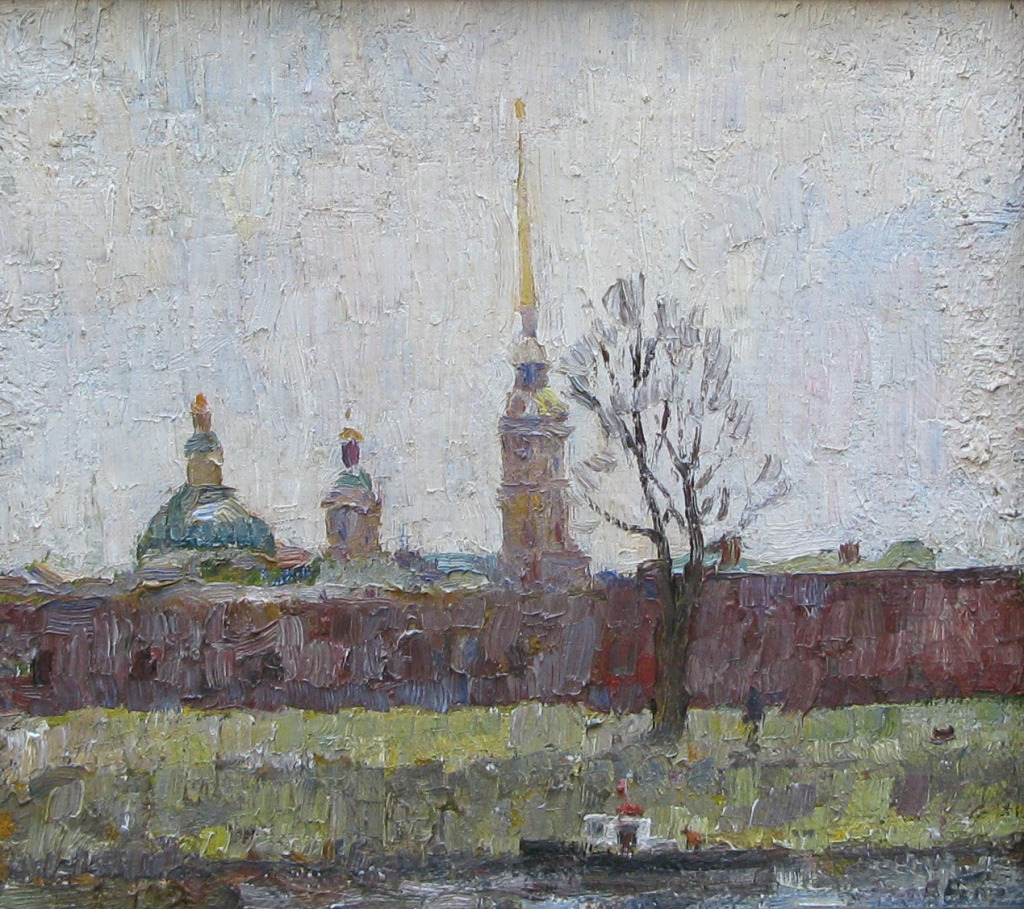 1985.-Петропавловская-крепость.-х.м.-25х28